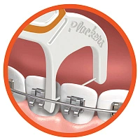 Межзубная нить с пластиковым держателем Plackers Orthopick (24 шт.) - изображение 3