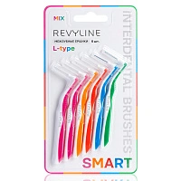 Набор ёршиков Revyline Smart L-type MIX (0,4 мм-0,8 мм), 6 шт