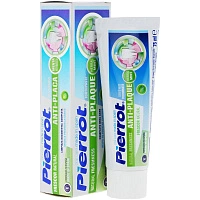 Зубная паста Pierrot Anti plaque Natural Freshness ортодонтическая, 75 мл