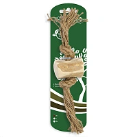 Бочонок на веревке для собак COFFEE WOOD, 25 см