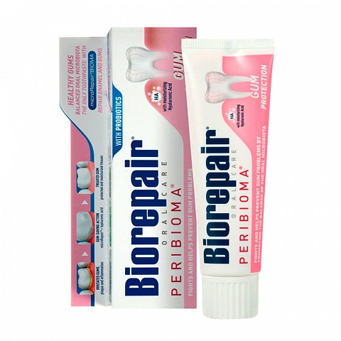 Зубная паста Biorepair Peribioma Gum Protection для защиты десен, 75мл - изображение 1