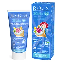 Детская зубная паста R.O.C.S. Kids Фруктовый рожок (от 3 до 7 лет), 35 мл