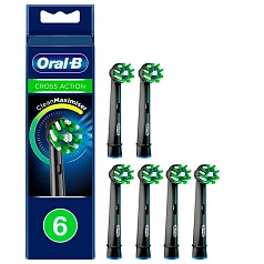 Насадки Braun Oral-B CrossAction EB50BRB Black 6 шт.