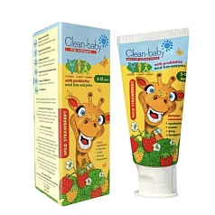 Зубная паста Clean Baby Лесная земляника (от 3 до 12 лет), 50 мл