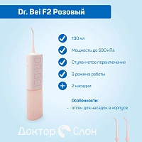 Ирригатор Dr. Bei F2 Розовый - изображение 4