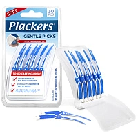 Силиконовые зубочистки Plackers Gentle Picks (0,5 мм), 30 шт