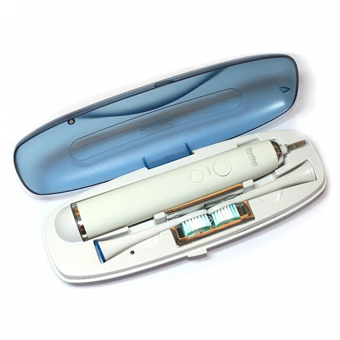 Электрическая зубная щетка Donfeel HSD-010 белая эконом (футляр+2 насадки) - изображение 1