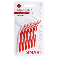 Набор ёршиков Revyline Smart L-type (0,5 мм) красные, 6 шт - изображение 1