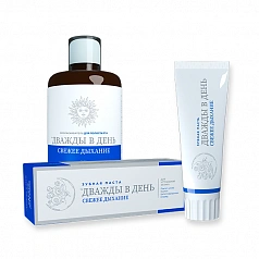 Зубная паста ДВАЖДЫ В ДЕНЬ Свежее дыхание, 100 мл