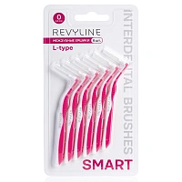 Набор ёршиков Revyline Smart L-type (0,4 мм) розовые, 6 шт