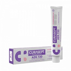 Зубная паста Curasept ADS 720 REGENERATING с гиалуроновой кислотой, хлоргексидин 0,2% 75 мл