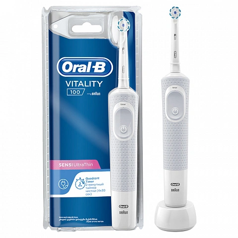Электрическая зубная щетка Oral-B Vitality D100.413.1 Pro Sensi Ultrathin - изображение 1