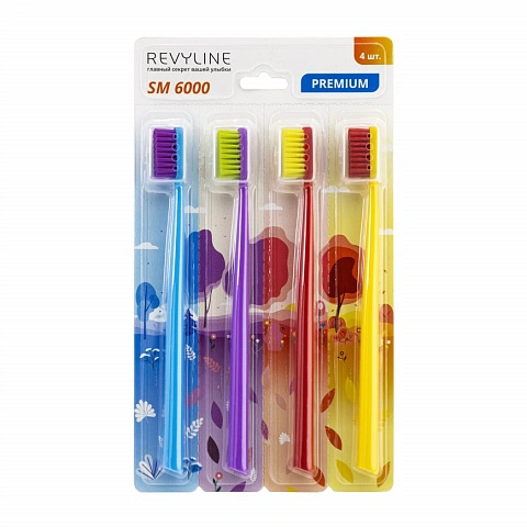 Набор зубных щеток Revyline SM6000 (4 шт.) - изображение 1