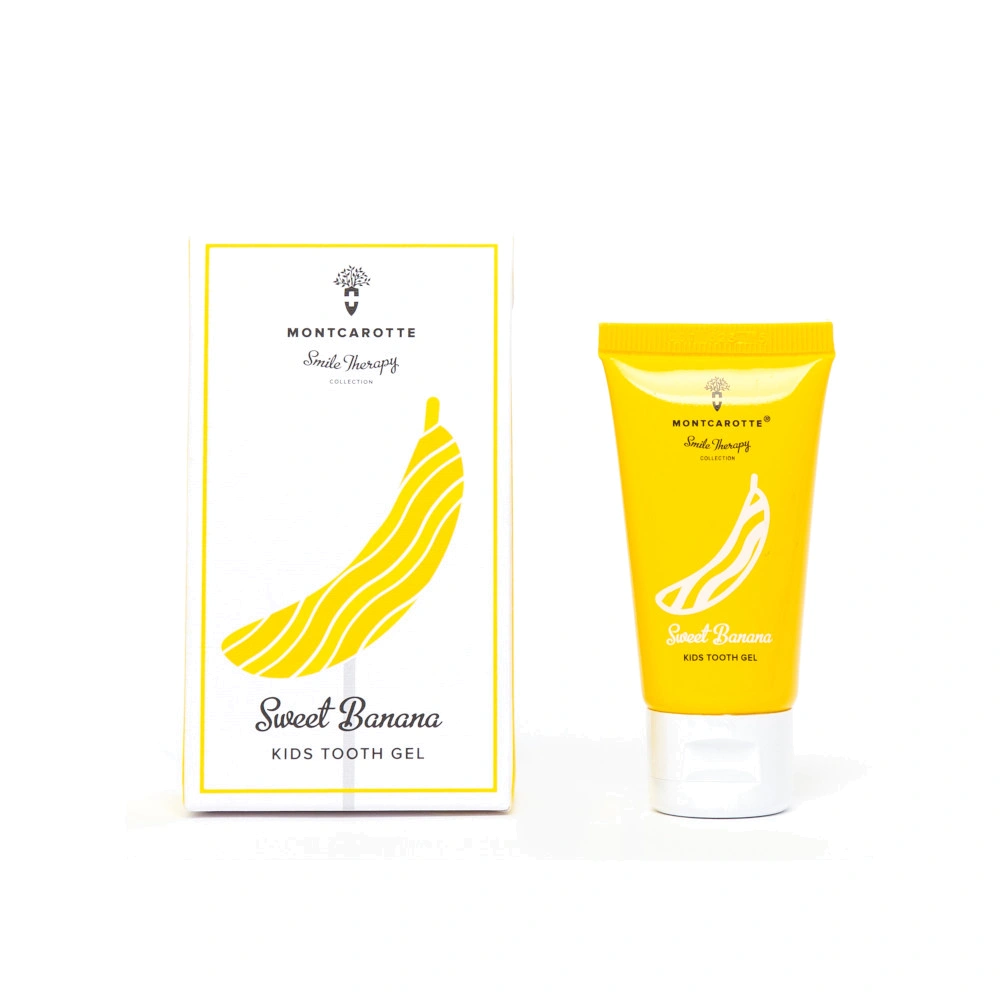 Детский зубной гель MontCarotte Kids Tooth Gel со вкусом банана (с 3 лет), 30 мл