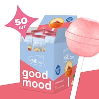 Леденец на палочке Ksilibon Lollipop Белый персик, 50 шт
