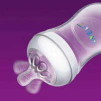 Бутылочка Philips AVENT серии Natural 1мес+, 260 мл (1 шт) SCF070/24 - изображение 4