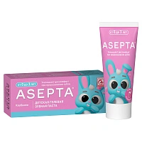 Детская зубная паста Асепта Baby со вкусом клубники ( от 0 до 3 лет), 50 мл