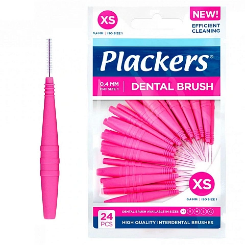 Набор ёршиков Plackers Dental Brush XS (0,4 мм), 24 шт - изображение 1