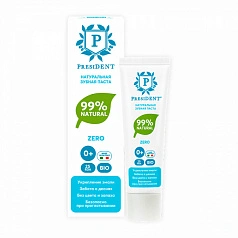Зубная паста President Zero, 32 гр