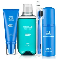 Набор Emra x Doctor Slon The Blue щетка, паста, пенка, жидкость для ирригатора